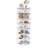 Rotating Shoe Rack Tower, 7-Tier Spinning Storage Rack, Free Standing 360° Revolving Shoe Organizer, Holds 28 Pairs Of Shoes (7-Tier,White)