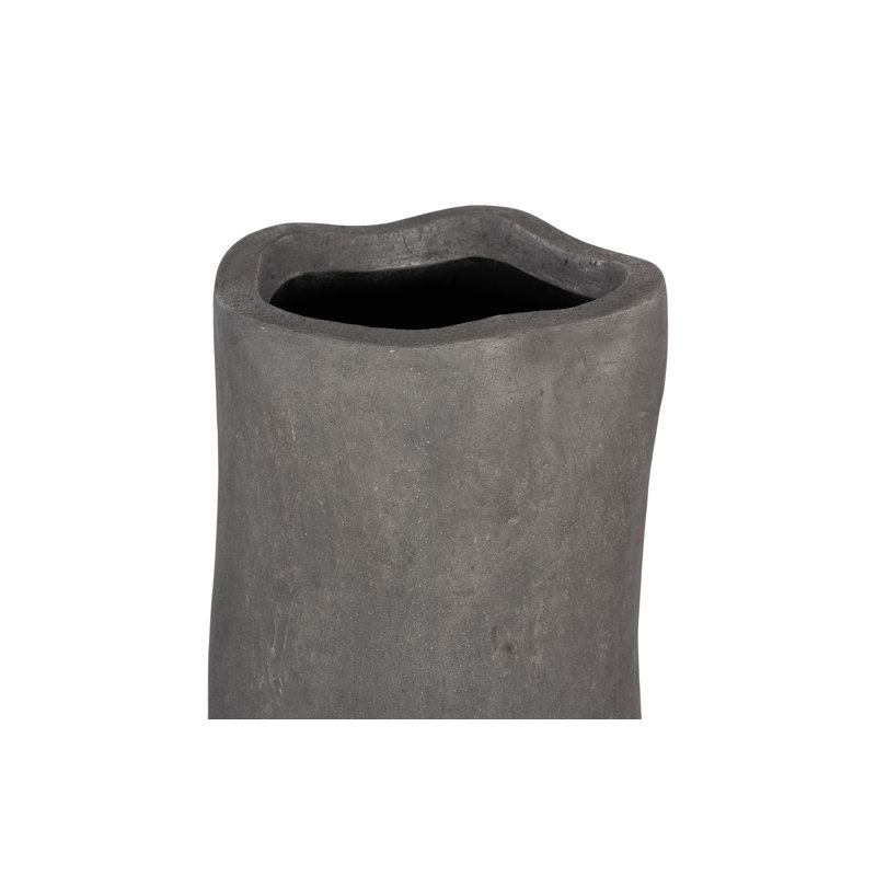 Organic Tall Vase, Gray
