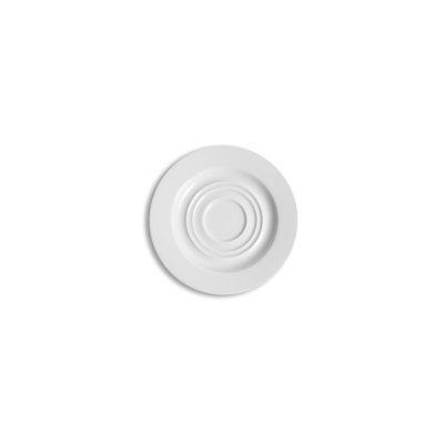 Soucoupe à café en porcelaine de qualité supérieure | Ivoire | 6 po