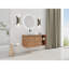 Meuble-lavabo de 42 po pour la salle de bain, lavabo d'art en céramique, tablettes de rangement, portes à fermeture en douceur, dalle de pierre blanche, facile à installer