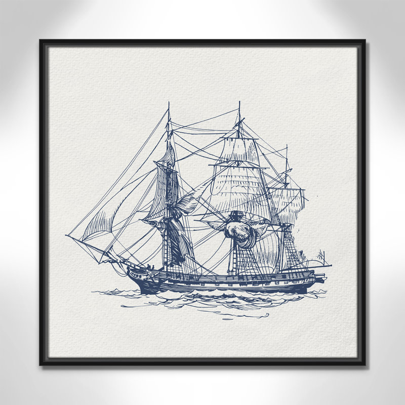 «Into the Sea III» par Kimberly Allen, Noir, H 25,5 po x l 25,5 po