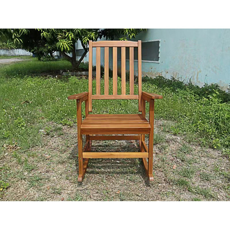 Chaise berçante d'intérieur, chaise d'extérieur, Marron clair
