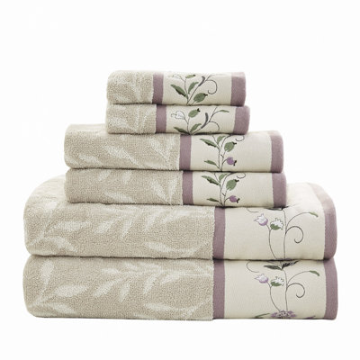 Ensemble de serviettes 6 pièces en coton