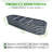  8x2x1.4ft Galvanized Raised Garden Bed, Planter Boxes Outdoor Large Metal Garden Beds For Planting Vegetables Flowers Herbs Dark Gray