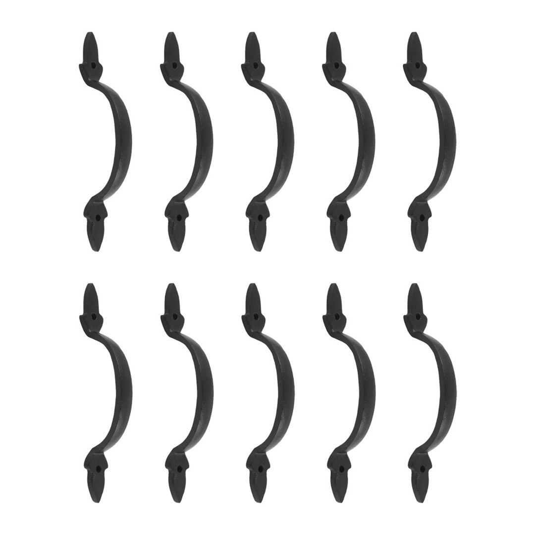 Wrought Iron Fleur De Lis 4" Center Arch Pull Multipack (Set of 10) The Renovators Supply Inc.