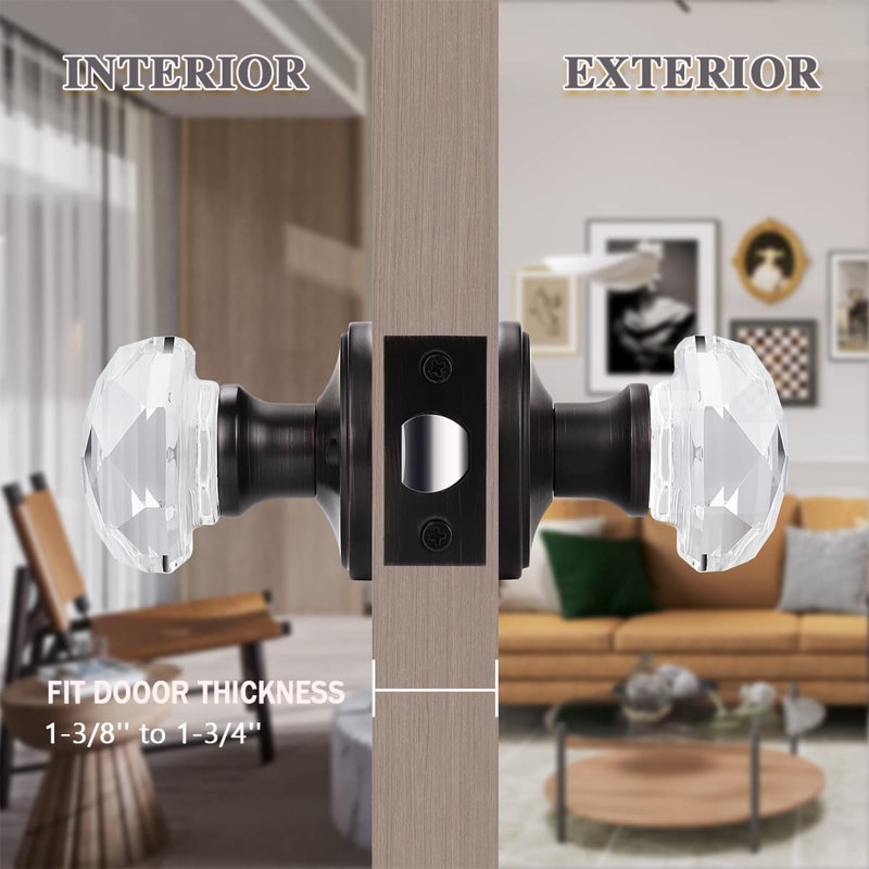 Passage Door Knob, Oil Rubbed Bronze