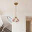 Luminaire suspendu en verre 1 lumière papillon, 3 couleurs