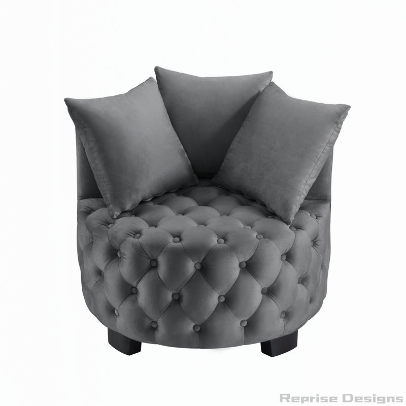 Chaise d'appoint Contemporary, Gris foncé