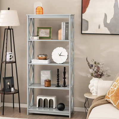 Aleesia 393.7 cm H x 177.8 cm W Etagere Bookcase