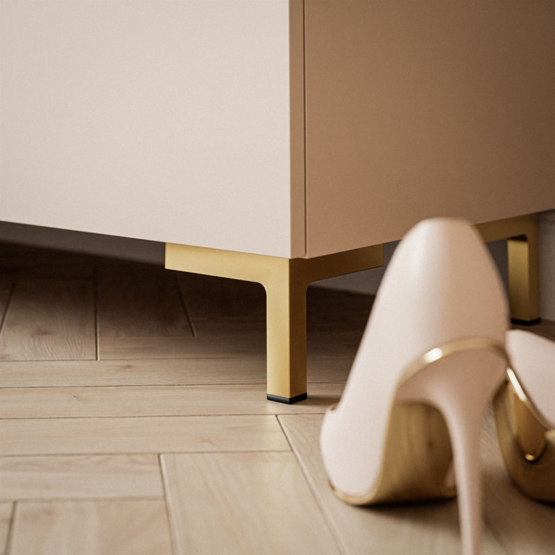 Abiyuwa Chest of Drawers, Matte Gold