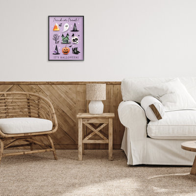 Giclée d'Halloween encadrée «Trick Or Traite It's» par Elizabeth Tyndall