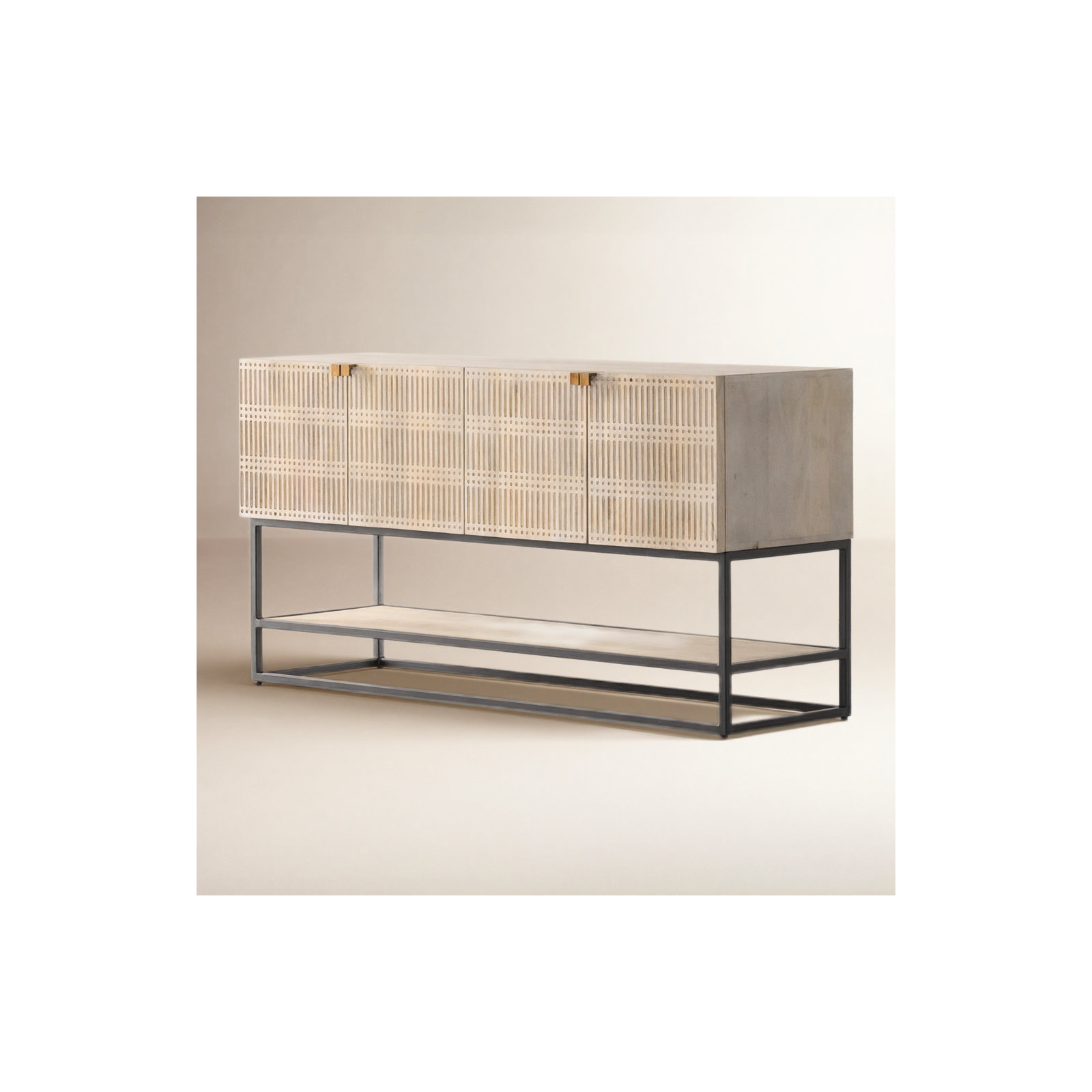 Fleur 56'' Solid Wood Console Table, Natural