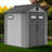 6X6 FT Outdoor Resin Storage Shed with Lockable Door, Windows & Vents