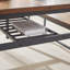Ensemble de table de salle à manger surdimensionnée 3 pièces avec 2 bancs