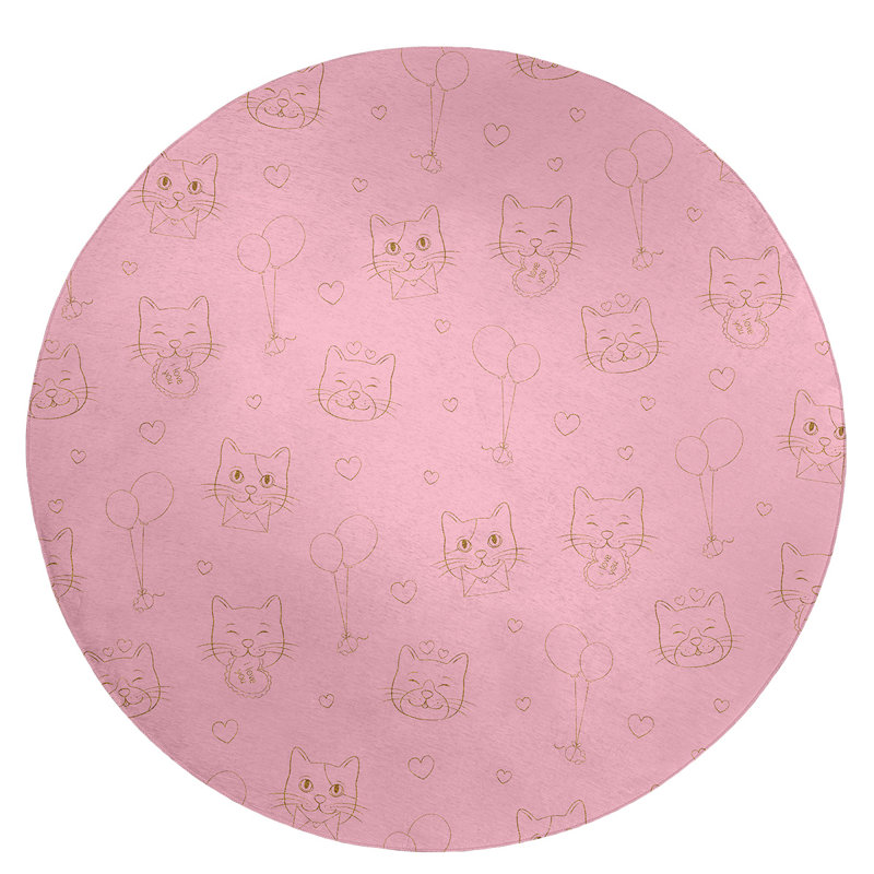 Chenille Indoor Rug, Round 5'