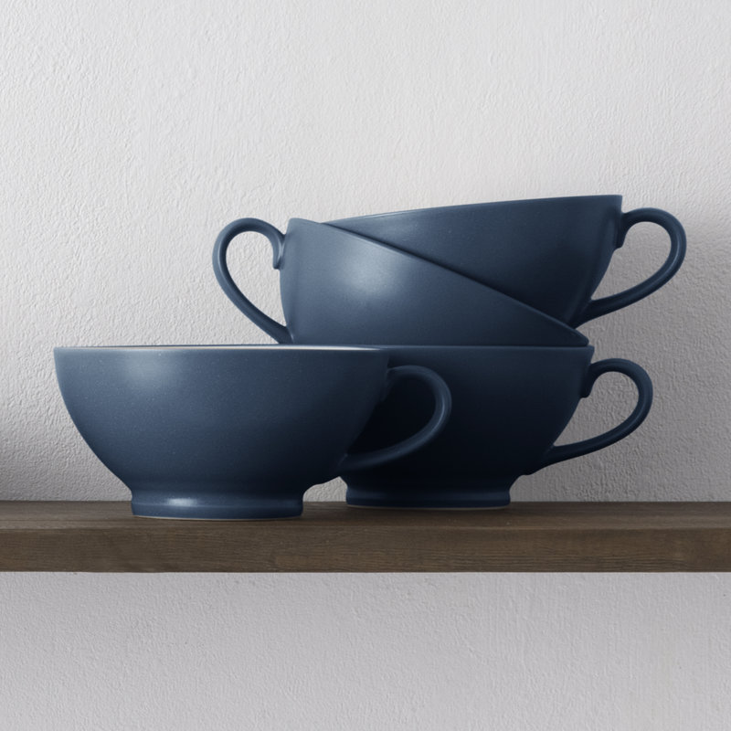 Bols à poignée Noritake Colorwave, 5 1/2 po, 18 oz, Bleu