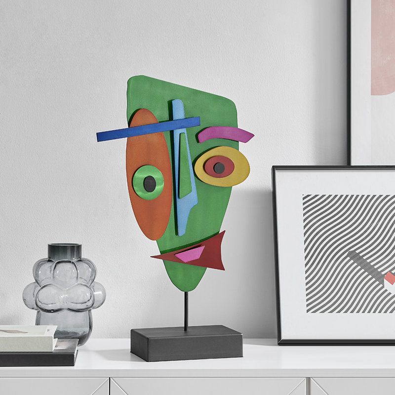 Sculpture colorée en métal Desings 2