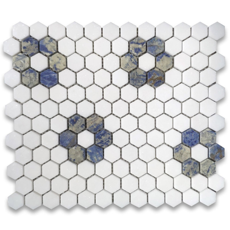 10" x 11" Marble Mosaic Wall & Floor Tile