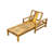 Acacia Wood Lounge Chair with Adjustable Backrest-717843797-717843798
