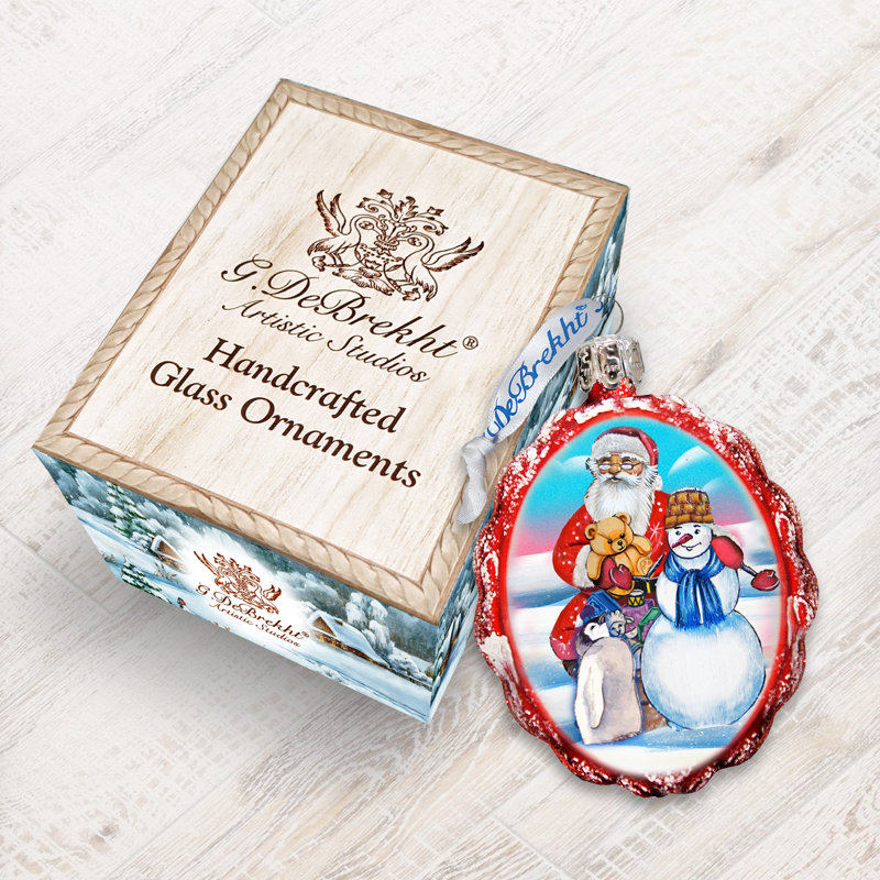 Ornement en forme de noël cadeau bonhomme de neige bonhomme de neige