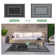 Edip Outdoor Rug for Patio Clearance, Waterproof Mat, Reversible Plastic Camping Rugs, Black & Gray