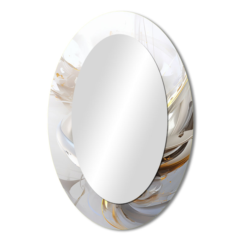Miroir mural ovale Fractal, 36 po x 24 po
