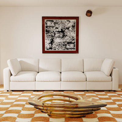 Upholstered Modular Sofa With Storage，Modern Sofa With Wireless Charging And Built-In Bluetooth Speaker In Arm