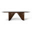 Modern Brazilian Laguna Glass Top Dining Table-1751456844