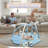 Baby Play Gym Mat, Oversize Baby Tummy Time Play Mat With 6 Detachable Toys For Sensory Exploration Motor Skill Development, Newborn Essentials Shower Gift Activity Mats For Babies,Blue-124128045