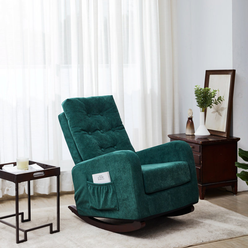 Fauteuil inclinable Lucielle , Tissu bleu
