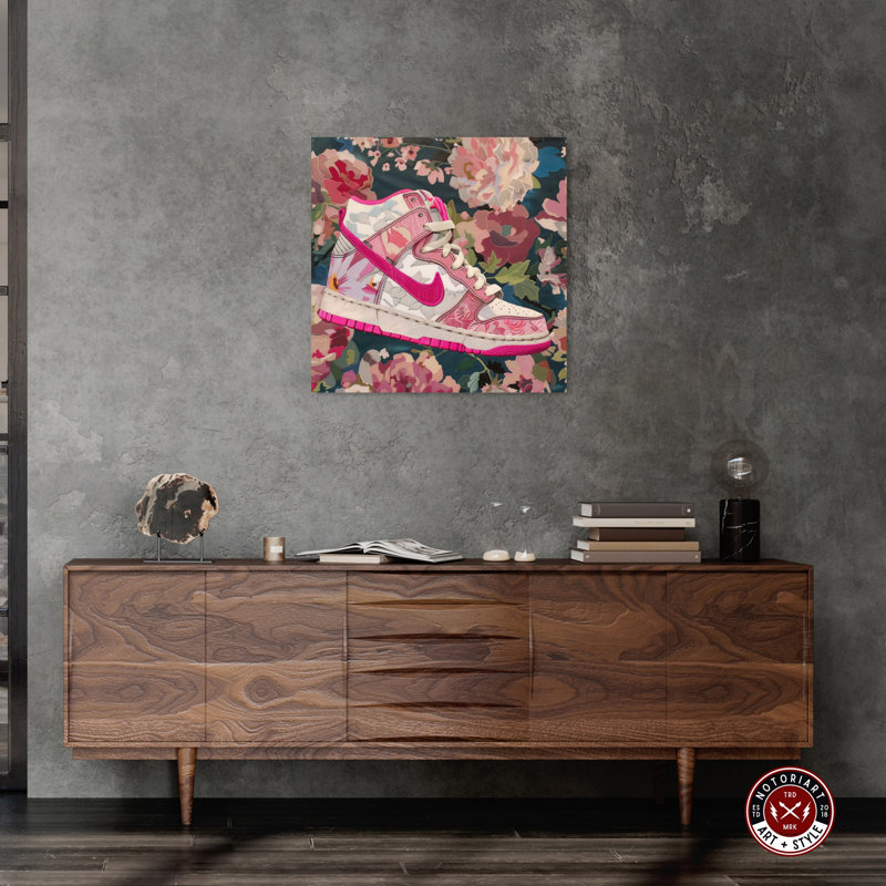 Art floral, impressions sur toile par Sneaker par Notoriart, H 24 po x l 24 po, Toile tendue