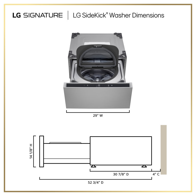 LG Signature Laundry Pedestal