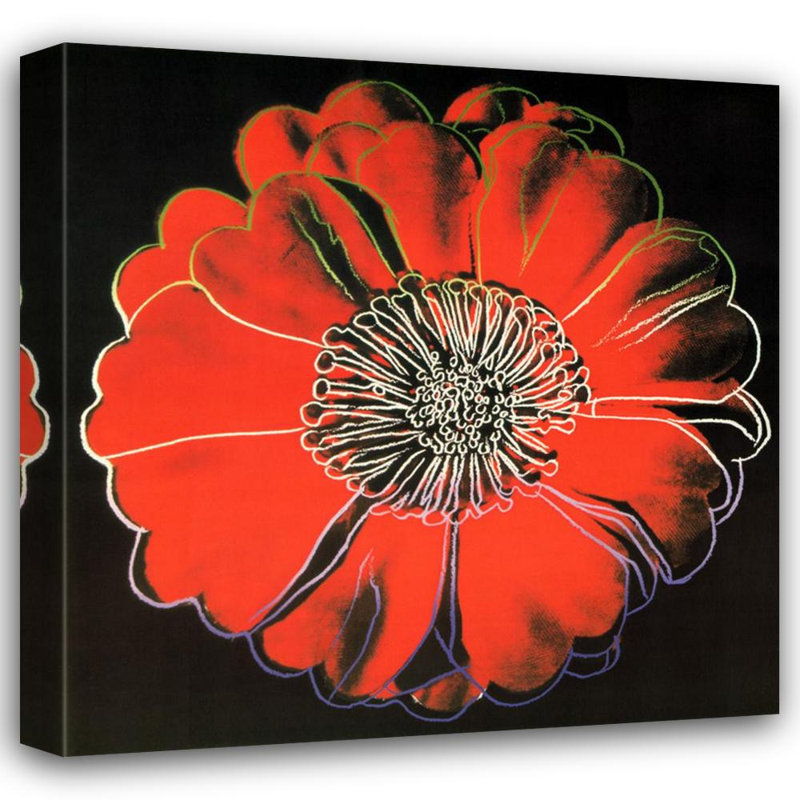 Fleur rouge pour dôme Tacoma, H 20 po x l 20 po