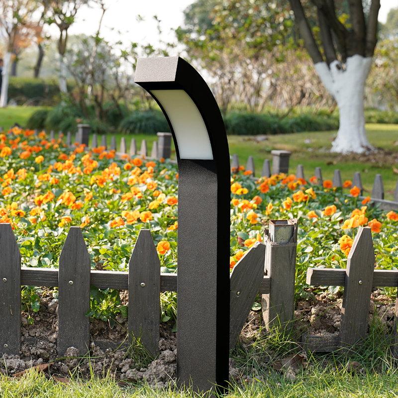 Light Outdoor Pathway LED Lights Modern European Design Garden Lights Arc Landscape Lighting, 23.60" H x 7.50" W x 4.7" D
