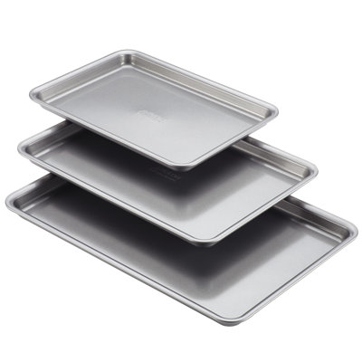 Anolon Gourmet Nonstick Bakeware Cookie Pan Set, 3 Piece