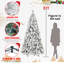 Arbre de Noël enneigé en PVC et aiguilles 9 pi idéal pour les intérieurs festifs