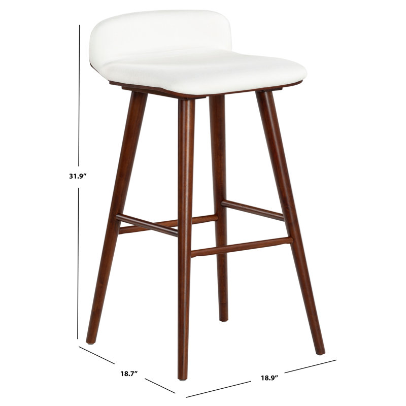 Vanya Barstool, Short Stool - 28", White