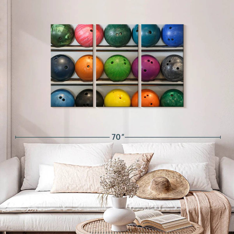 Sireci Bowling Balls, 36" H x 57" W