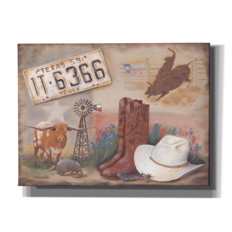 «Foundry Select Texas» par Pam Britton, reproduction d'art sur toile tendue, H 40 po x l 54 po x P 1,5 po