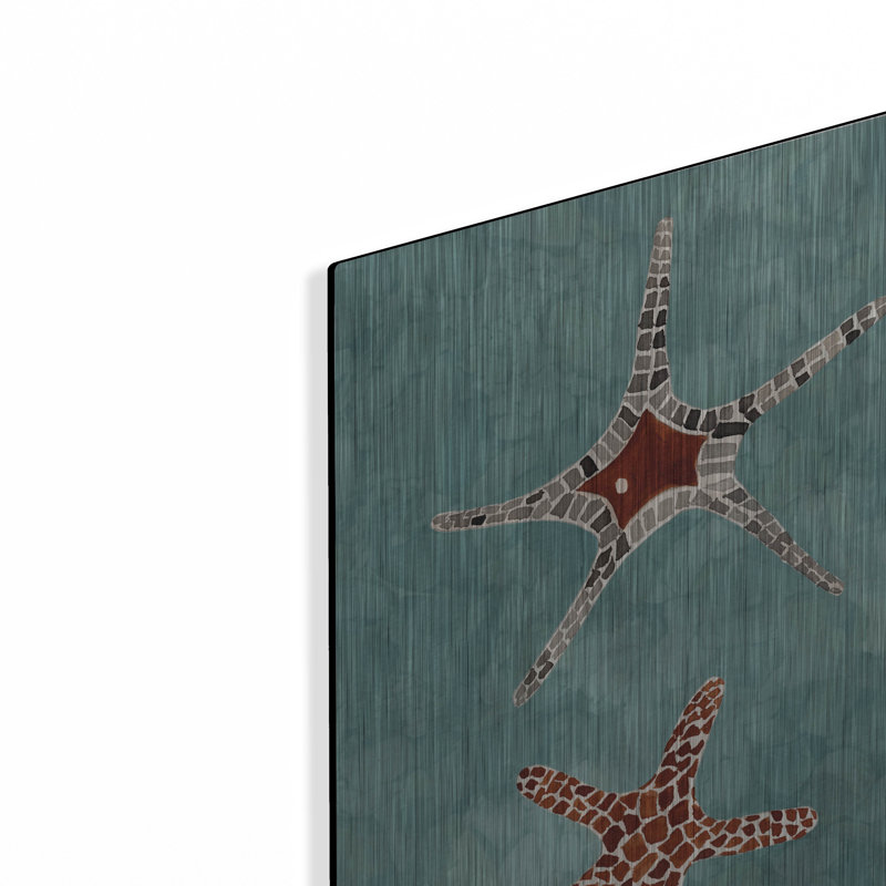  «Twin Starfish 1» par Alicia Ludwig, art mural en métal, 24 po x 36 po, H 16 po x l 12 po