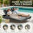 Outdoor Wicker Double Chaise Lounge Poolside Daybed for 2, Patio Sun Lounger with Cushions and 6-Position Adjustable Backrests-122639383