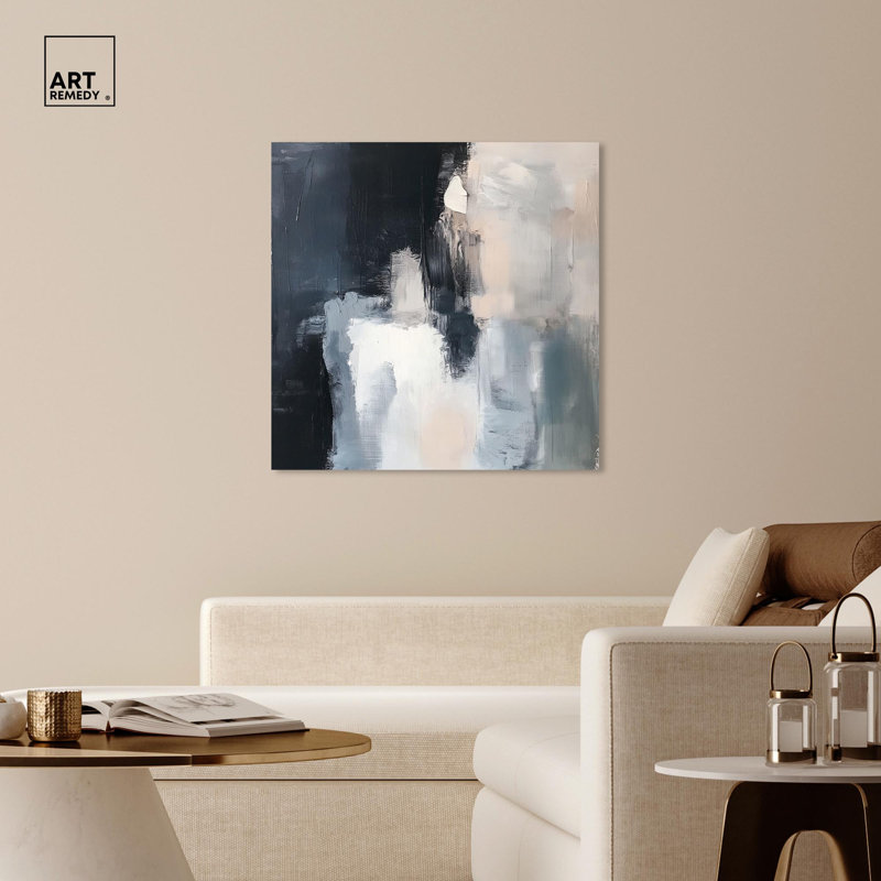 Textured Neutral Abstract Wrapped Canvas Art, 40" x 40"