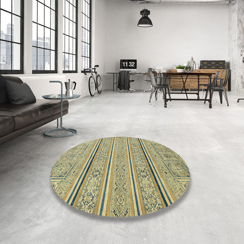 Abstract Indoor Rug, Round 6'