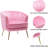 Latulip Velvet Armchair-1139485884