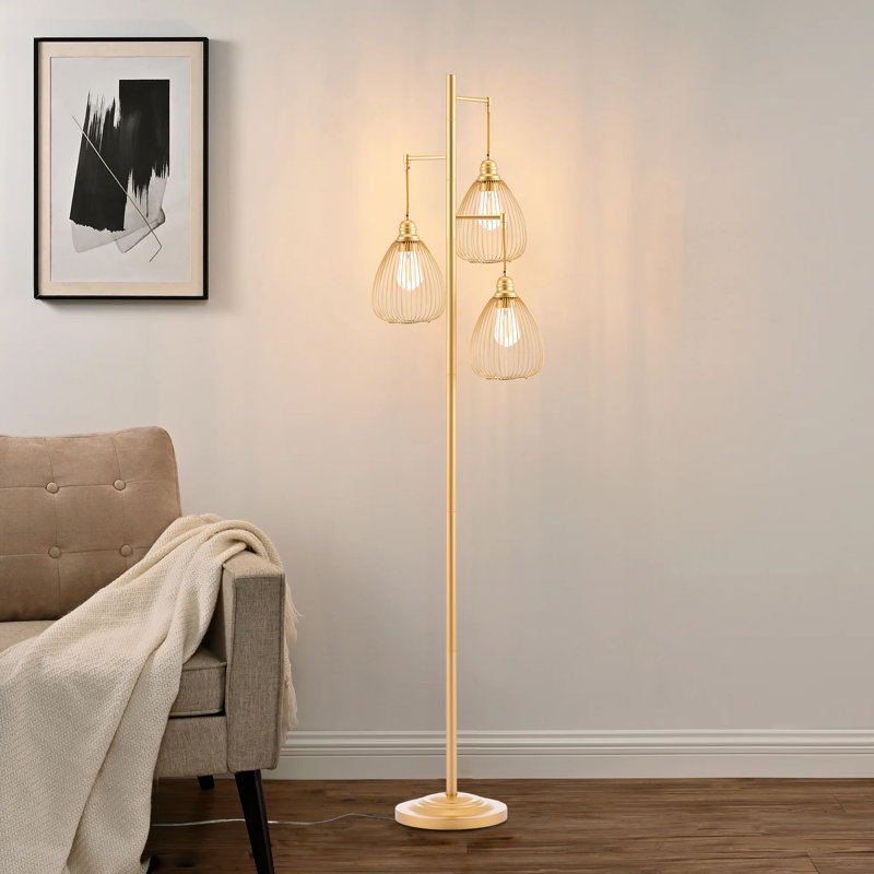 Lampe sur pied Tree, Doré