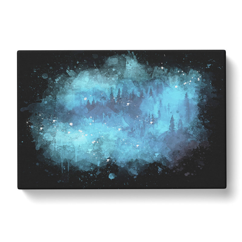 A Mist Over The Forest - Wrapped Canvas Painting, 35cm H x 50cm W x 3cm D