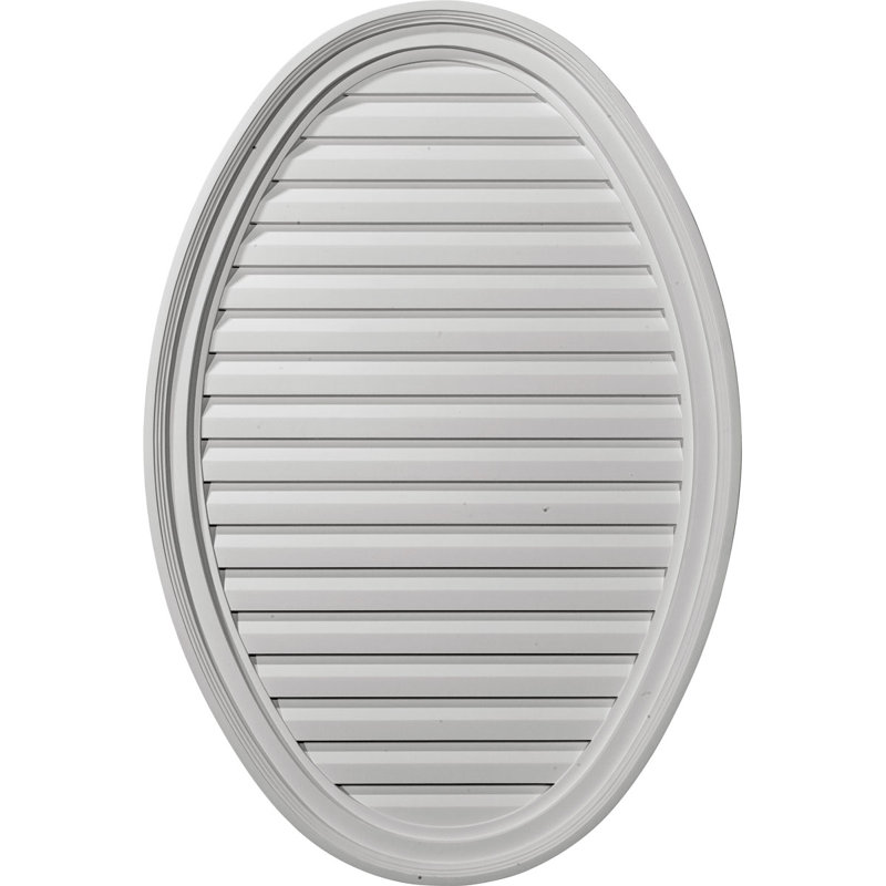 37"H x 25"W x 2 1/8"D Vertical Oval Gable Vent