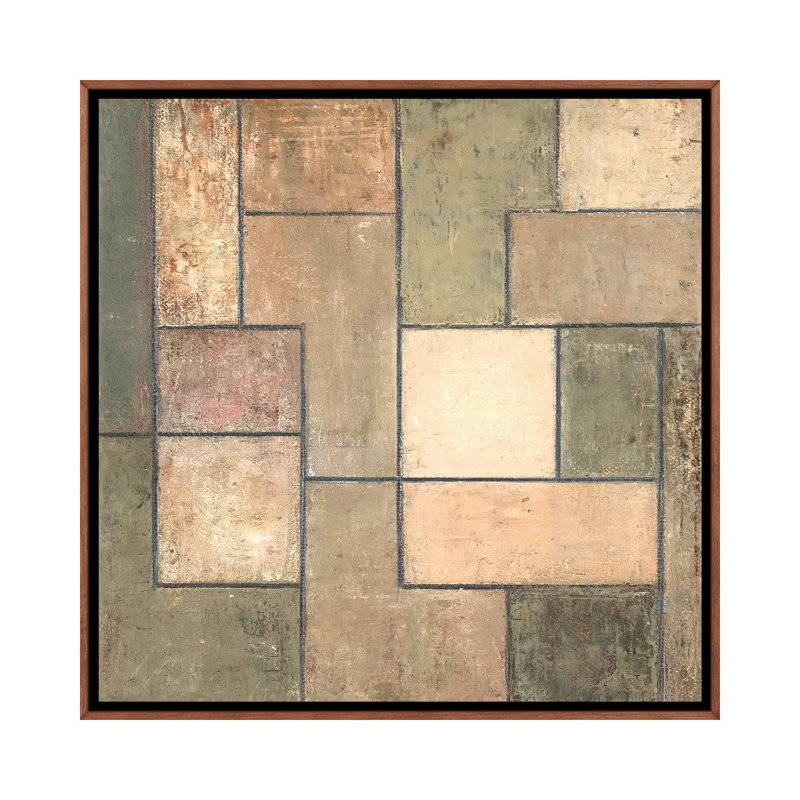 Natures Neutrals 1 Piece Painting on Canvas, 45.72cm H x 45.72cm W x 3.81cm D, Classic Brown Wood Framed