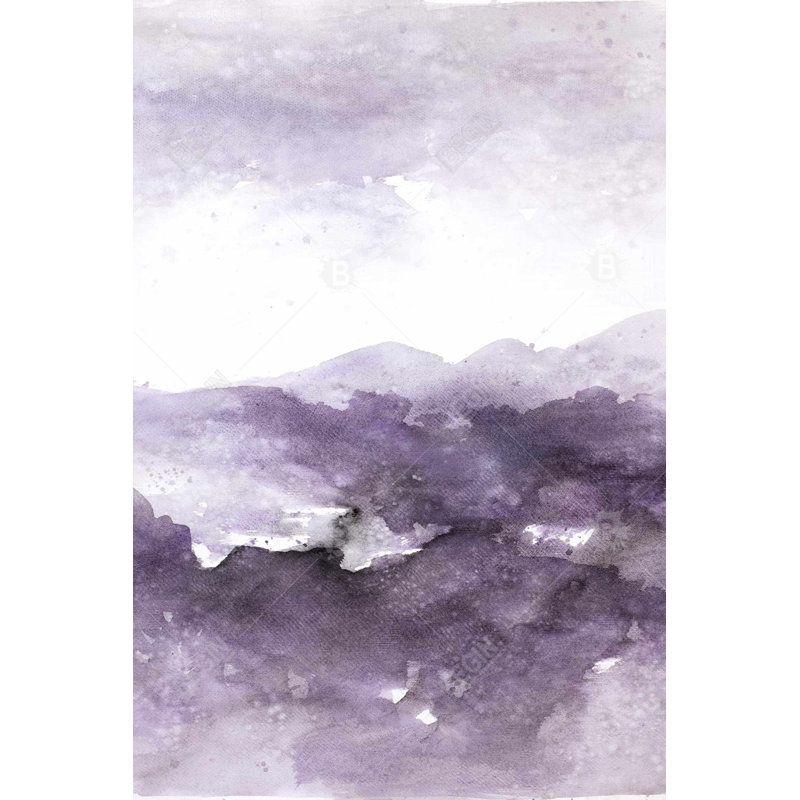 Purple Cloud - Abstract Purple Framed Canvas for Home Decor