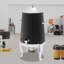 Distributeur de thé à boisson chaude en acier inoxydable 3,4 gallons avec support et support à carburant-2008795294